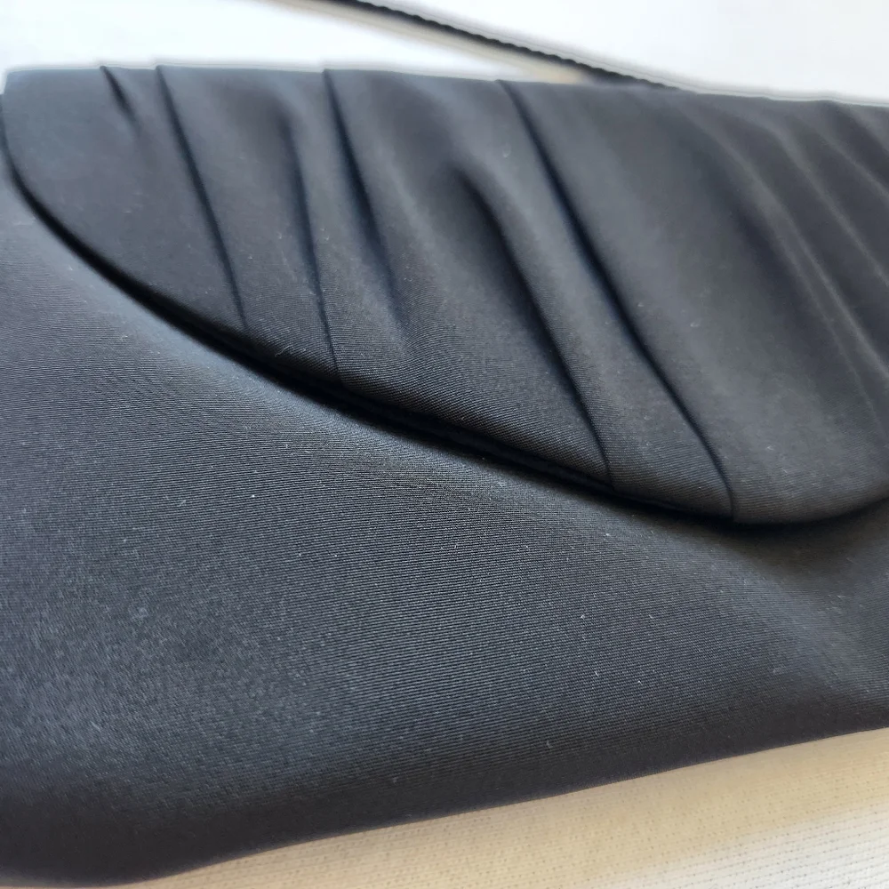 Le Regale Black Evening Formal Shoulder Bag Clutch Crossbody Elegant Glam Classy - Picture 5 of 13